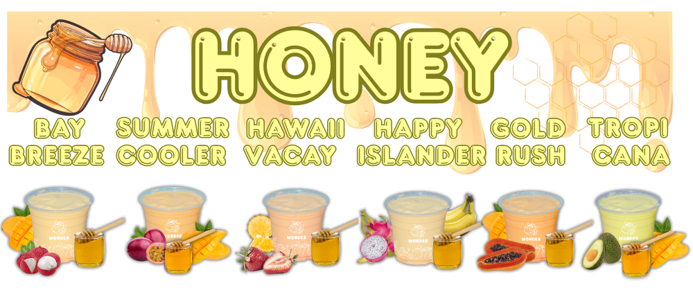 Wonder Gelato Honey Smoothies